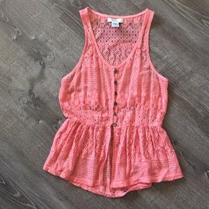 Pinky tank top NWOT